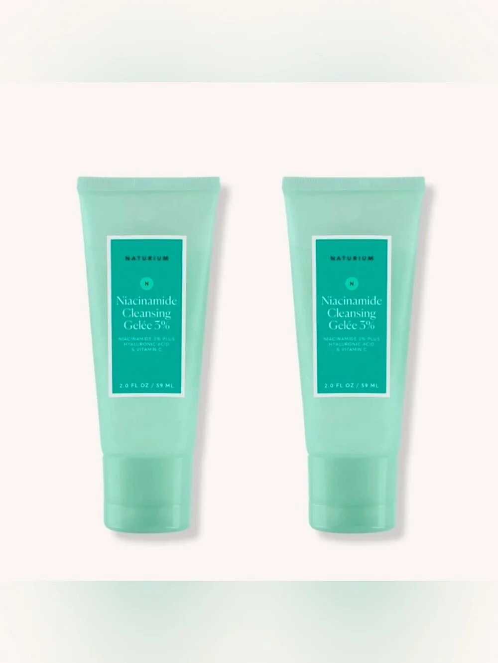 2 x Naturium Niacinamide Cleansing Gelée 3% — 2 Fl Oz BNIB